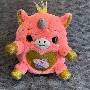 Zuru Rainbocorns Unicorn Rescue Pink Silver & Gold Glitter Plush Stuffed Animal
